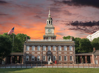 Independence Hall Sunset Wall Art