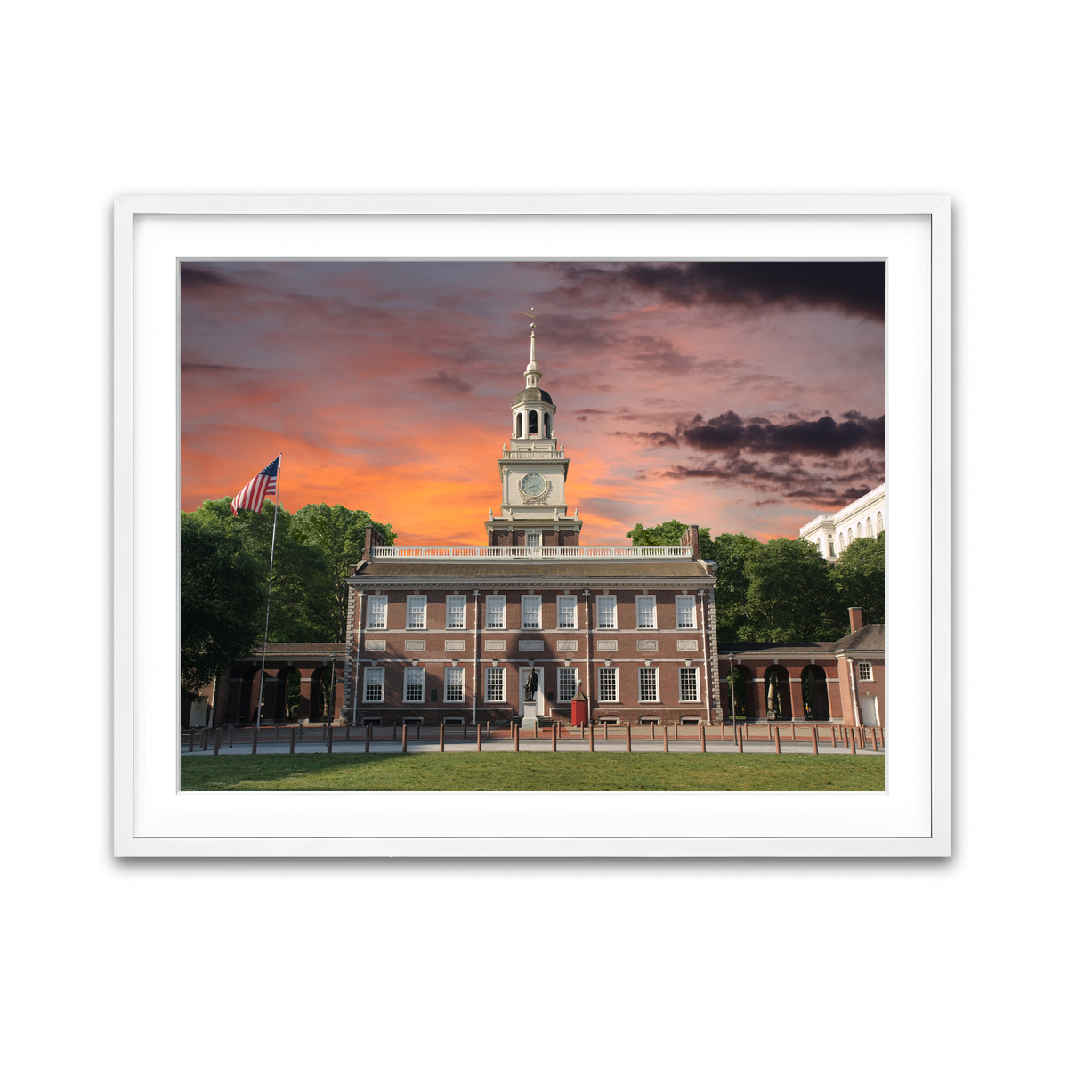 Framed Print 4x3 White