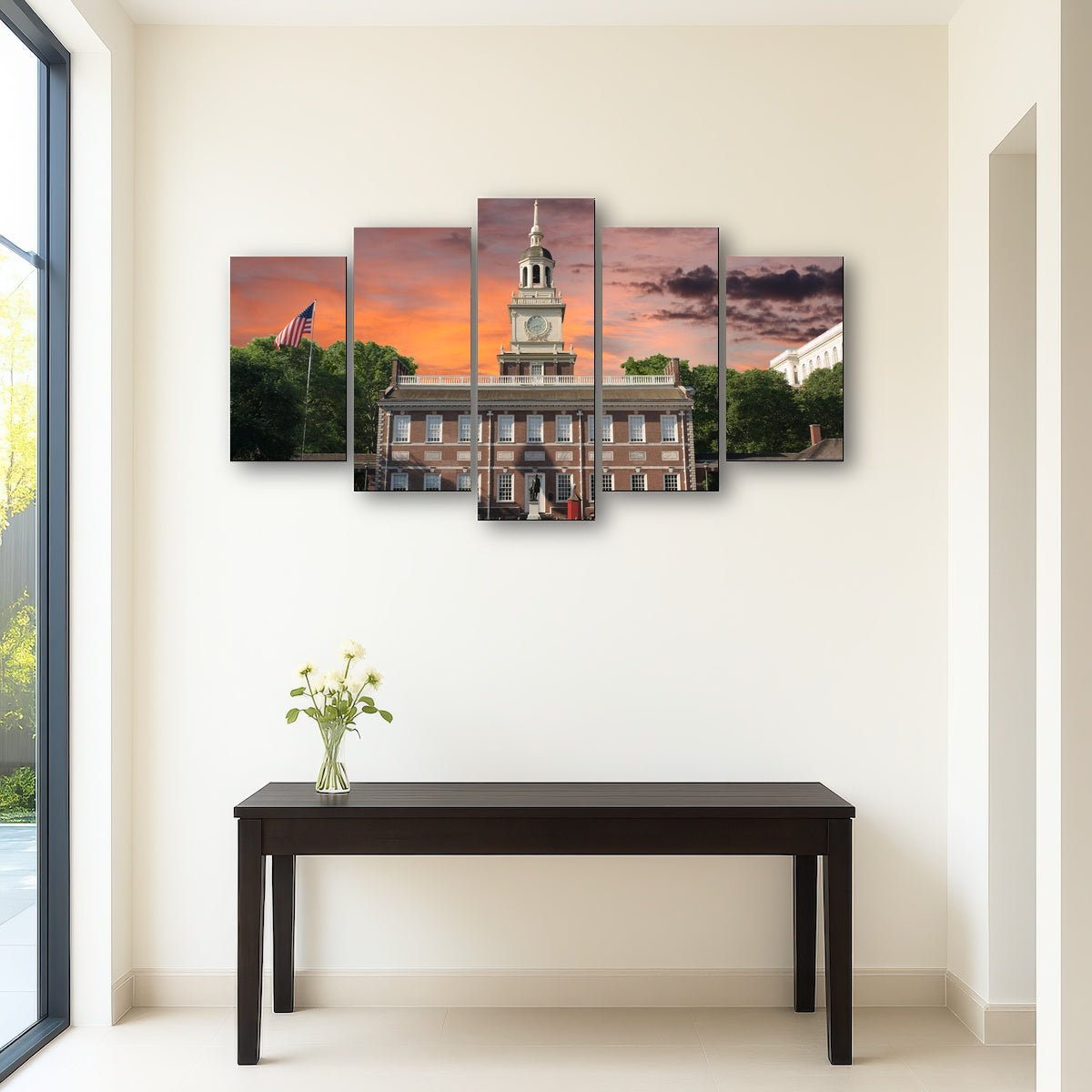 AUTO-MOCKUP ROOM | Independence Hall Sunset