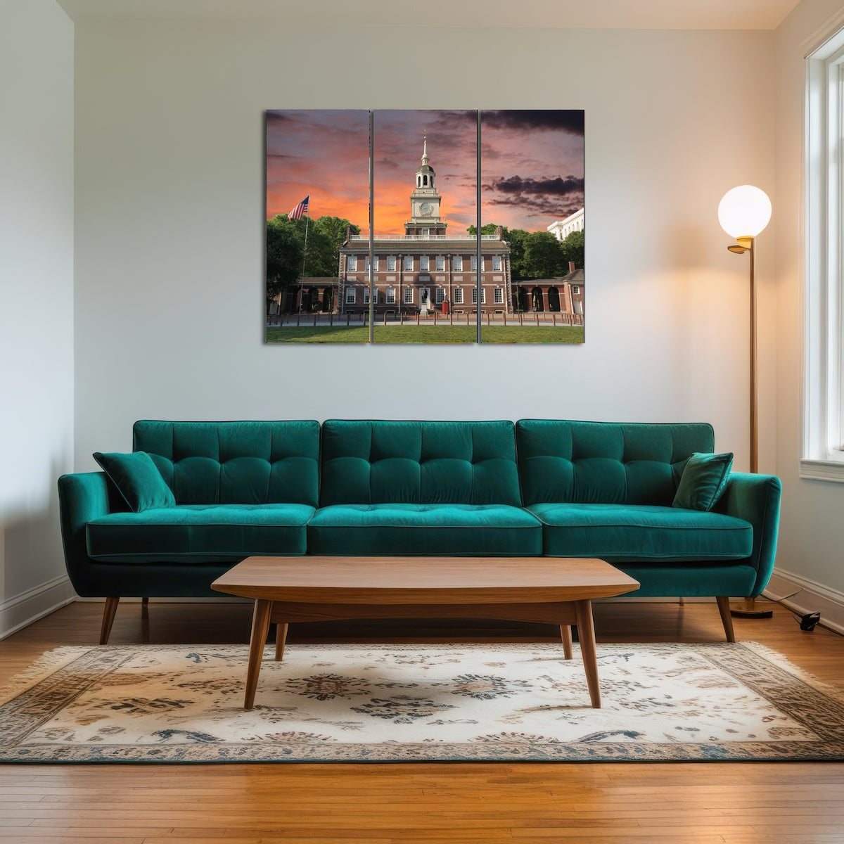 AUTO-MOCKUP ROOM | Independence Hall Sunset