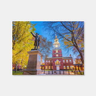 AUTO-MOCKUP WHITE | Independence Hall in Philadelphia | 1 Piece | Gallery Wrap Canvas | group=4x3