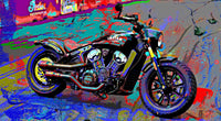 Indian Motorcycle Wall Art