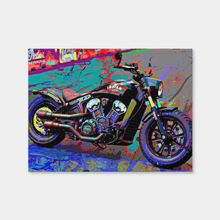 AUTO-MOCKUP WHITE | Indian Motorcycle | 1 Piece | Gallery Wrap Canvas | group=4x3