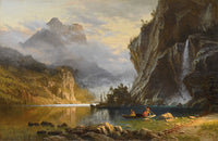 Indians Spear Fishing Wall Art
