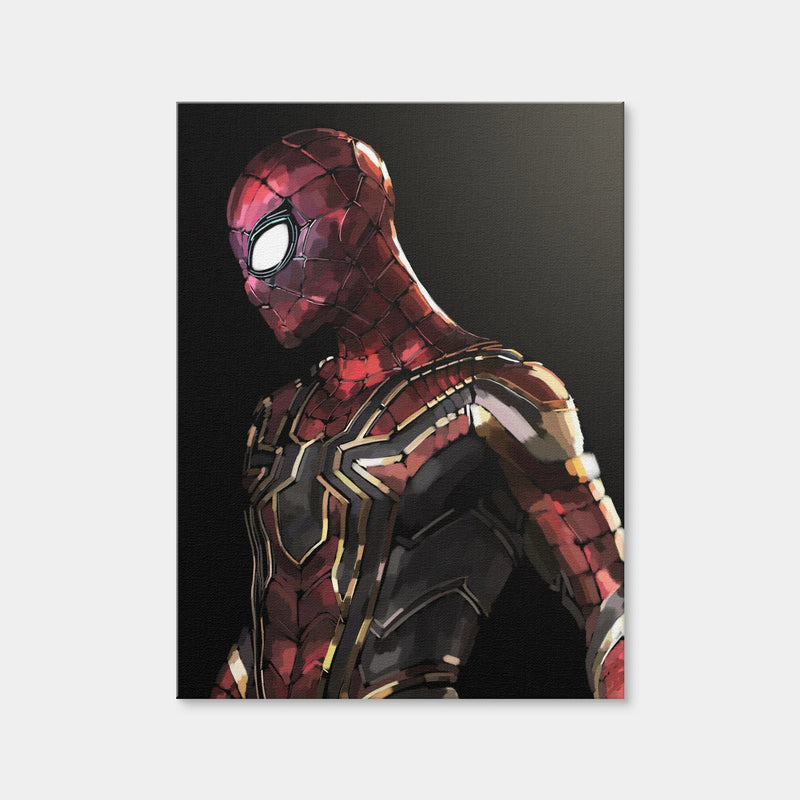 AUTO-MOCKUP WHITE | Iron Spider Side Profile | 1 Piece | Gallery Wrap Canvas | group=3x4