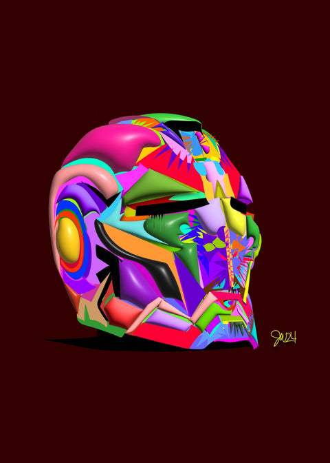 Iron man Helmet Wall Art