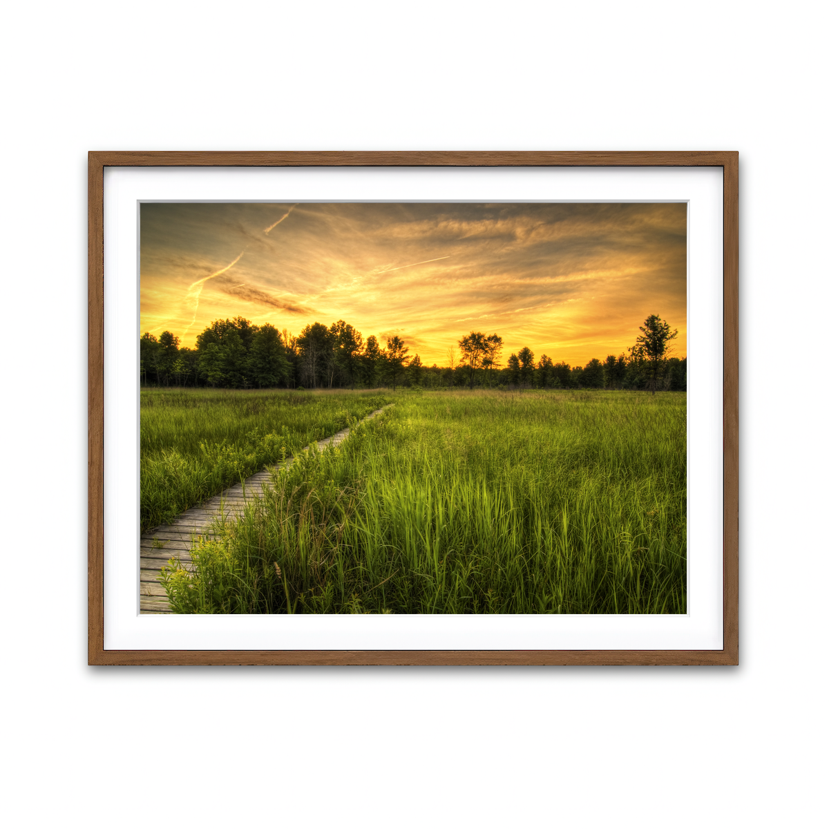 Framed Print 4x3 Walnut