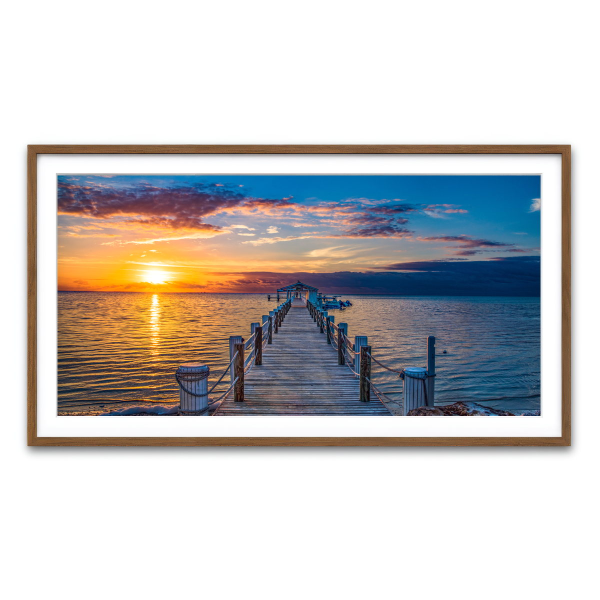 Framed Print 2x1 Walnut