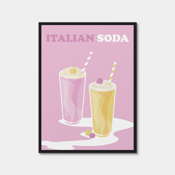 Italian Soda Wall Art — Framed Canvas Format preview