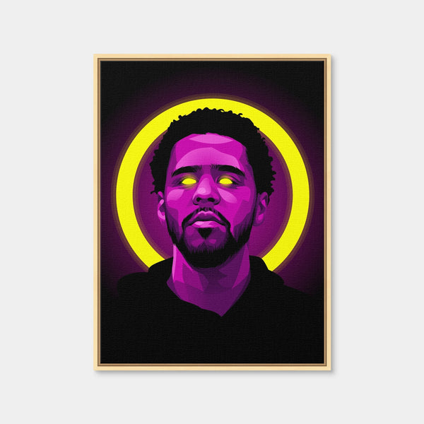 J. Cole Wall Art — Framed Canvas Format preview