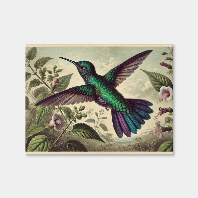 AUTO-MOCKUP WHITE | JJ Audubon's Style Hummingbird | 1 Piece | Gallery Wrap Canvas | group=4x3