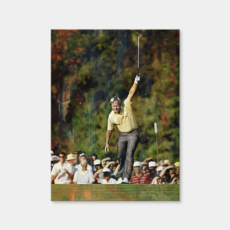 AUTO-MOCKUP WHITE | Jack Nicklaus 17th Hole Birdie | 1 Piece | Gallery Wrap Canvas | group=3x4
