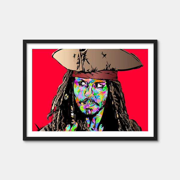 Jack Sparrow Color Wall Art — Framed Print Format preview