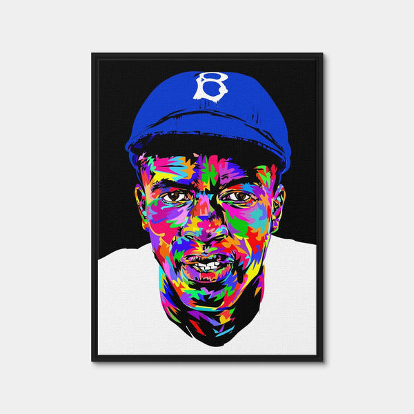 Jackie Robinson Wall Art — Framed Canvas Format preview