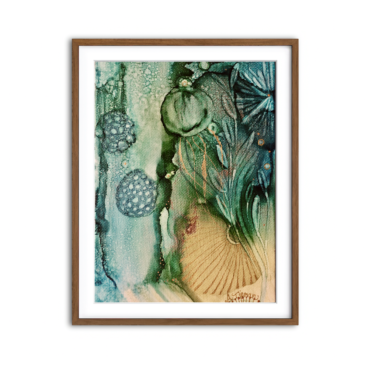 Framed Print 3x4 Walnut