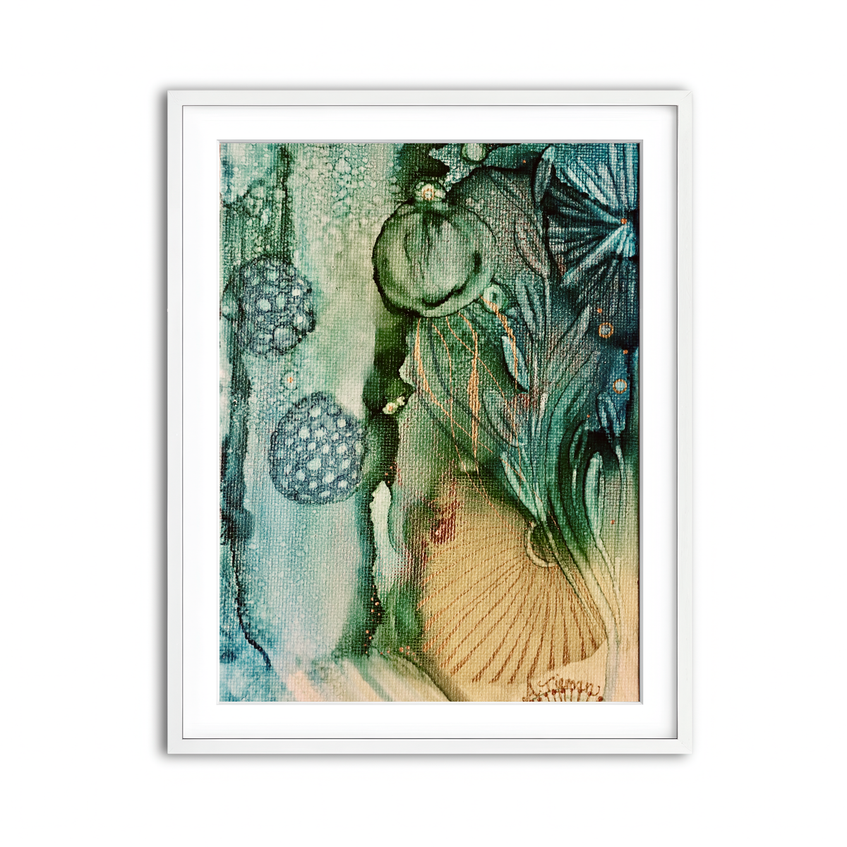 Framed Print 3x4 White