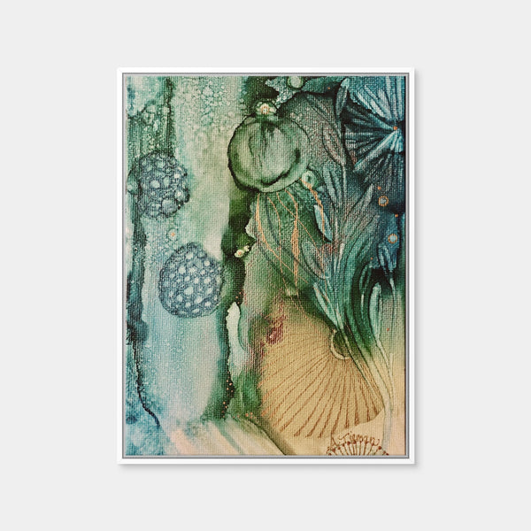 Jade Reef Wall Art — Framed Canvas Format preview