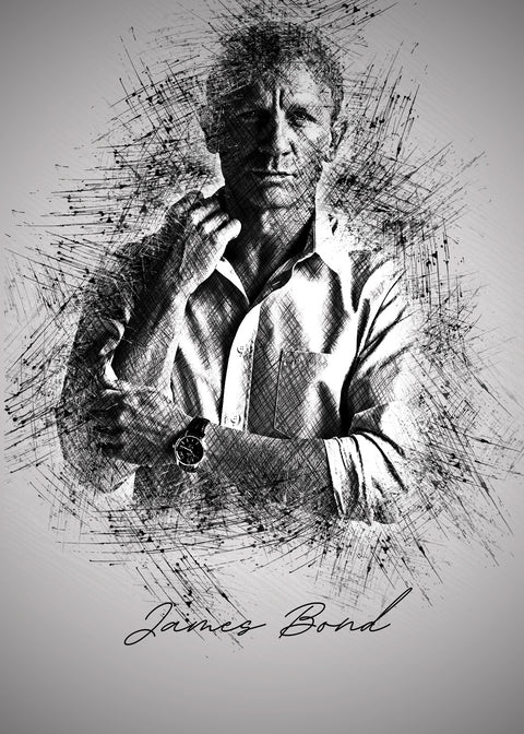 James Bond Sleeves Wall Art