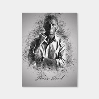 AUTO-MOCKUP WHITE | James Bond Sleeves | 1 Piece | Gallery Wrap Canvas | group=3x4