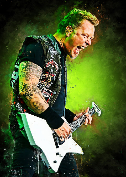 James Hetfield Painting Wall Art