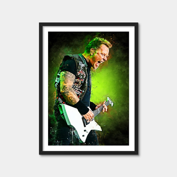 James Hetfield Painting Wall Art — Framed Print Format preview