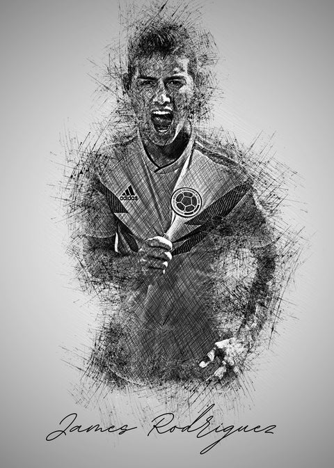 James Rodriguez Wall Art
