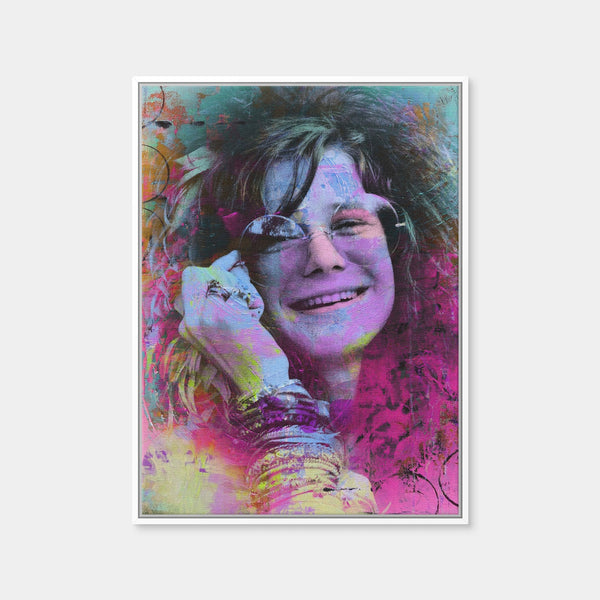Janis Joplin Circles Wall Art — Framed Canvas Format preview