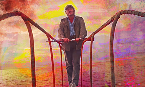 Jaws Quint Sunset Wall Art