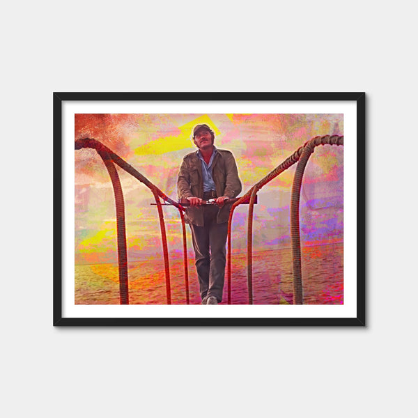 Jaws Quint Sunset Wall Art — Framed Print Format preview