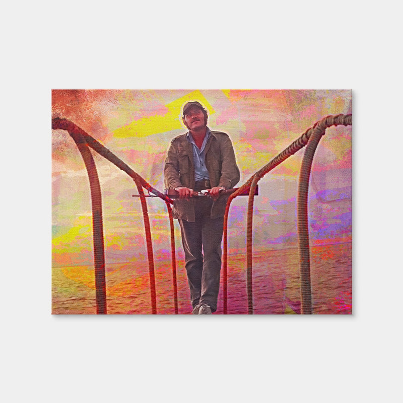 AUTO-MOCKUP WHITE | Jaws Quint Sunset | 1 Piece | Gallery Wrap Canvas | group=4x3