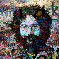Jerry Garcia Heavy Graffiti Wall Art