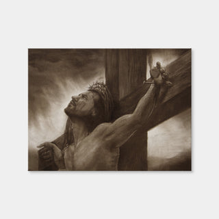 AUTO-MOCKUP WHITE | Jesus on the Cross | 1 Piece | Gallery Wrap Canvas | group=4x3