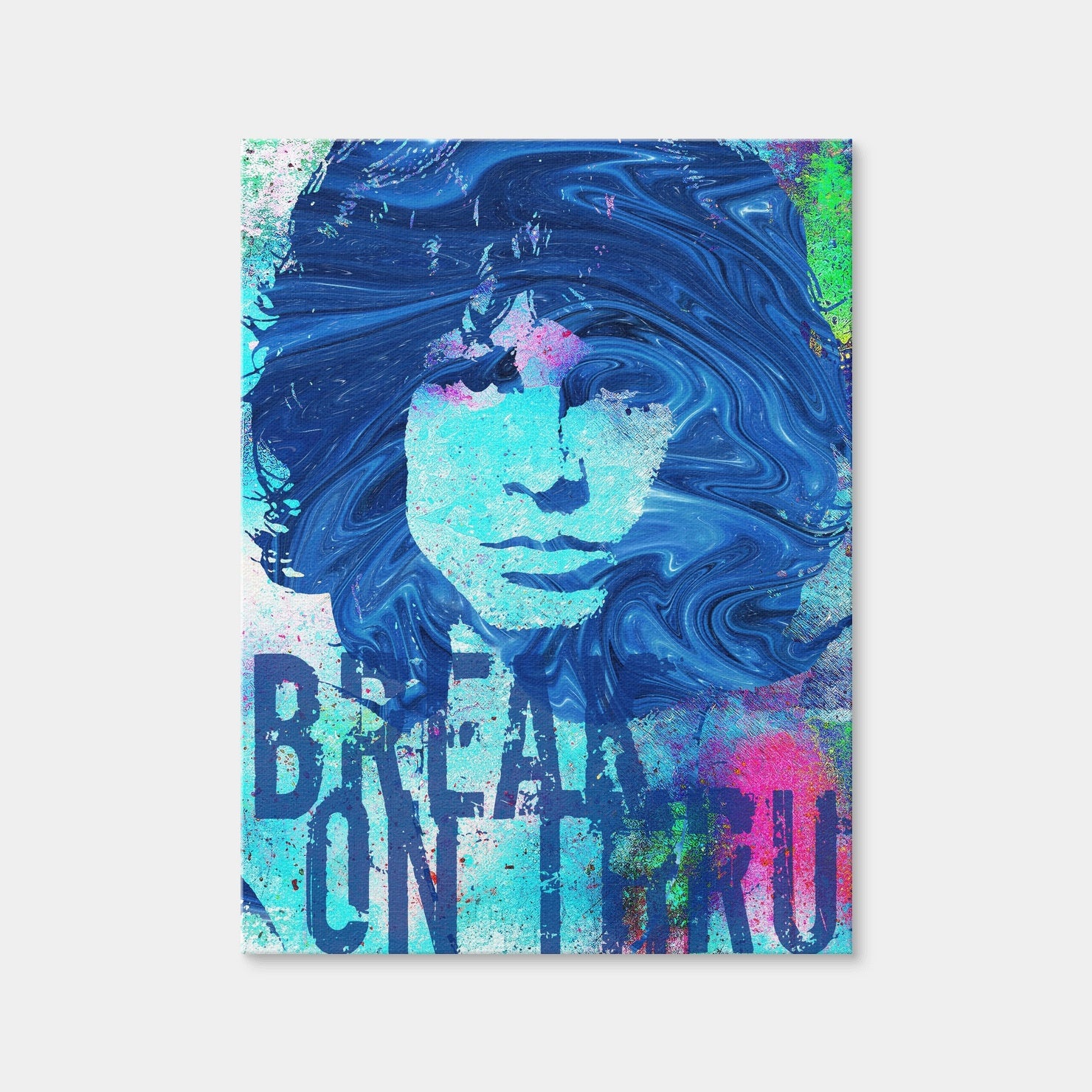AUTO-MOCKUP WHITE | Jim Morrison Break on Thru | 1 Piece | Gallery Wrap Canvas | group=3x4