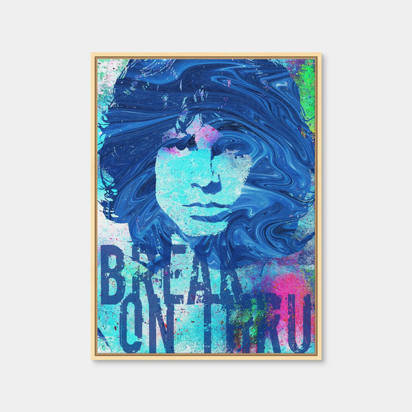Jim Morrison Break on Thru Wall Art — Framed Canvas Format preview