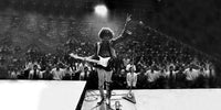 Jimi Hendrix Black and White Wall Art