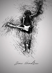 Jimi Hendrix Iconic Wall Art