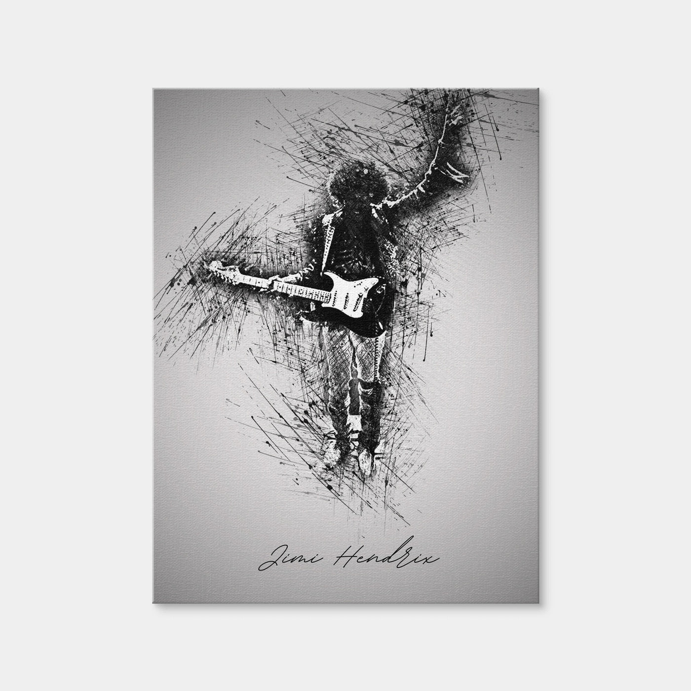 AUTO-MOCKUP WHITE | Jimi Hendrix Iconic | 1 Piece | Gallery Wrap Canvas | group=3x4