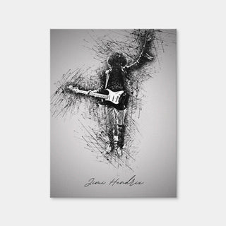 AUTO-MOCKUP WHITE | Jimi Hendrix Iconic | 1 Piece | Gallery Wrap Canvas | group=3x4