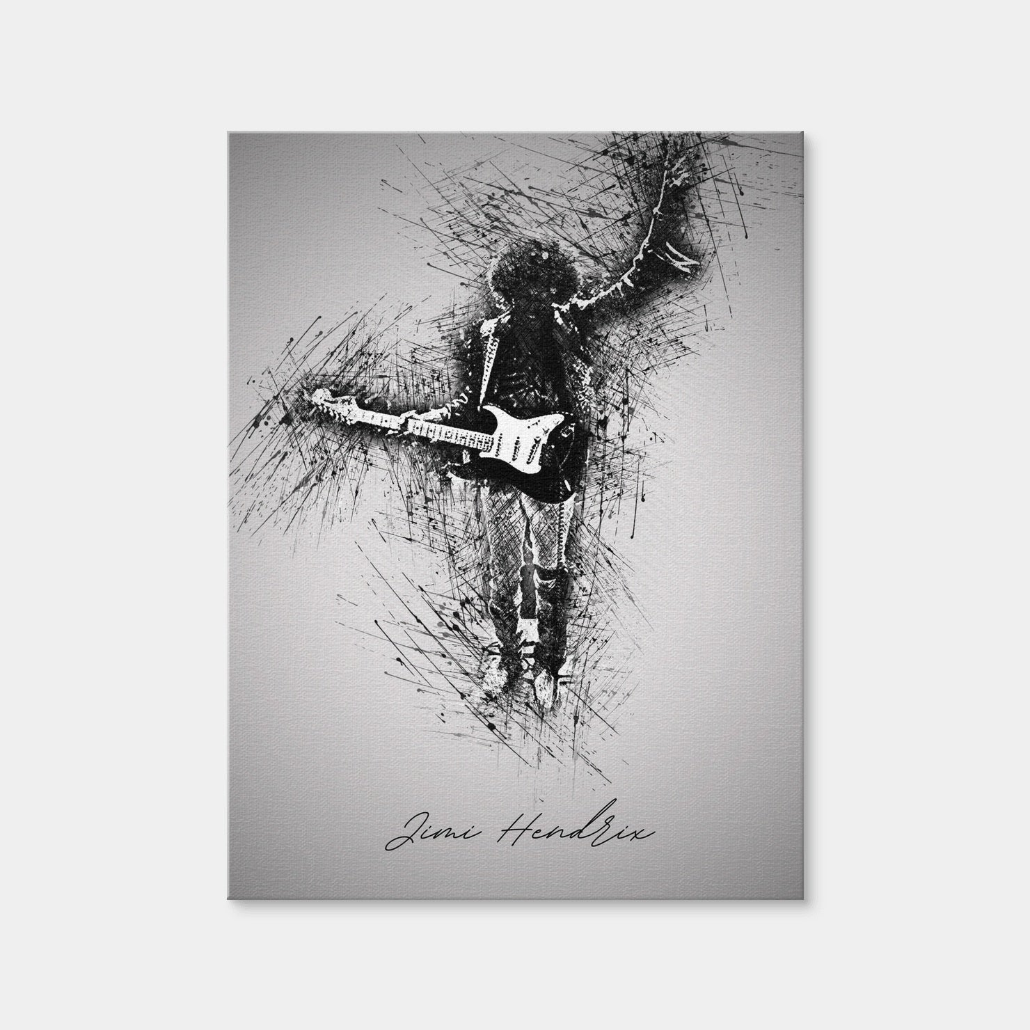 AUTO-MOCKUP WHITE | Jimi Hendrix Iconic | 1 Piece | Gallery Wrap Canvas | group=3x4