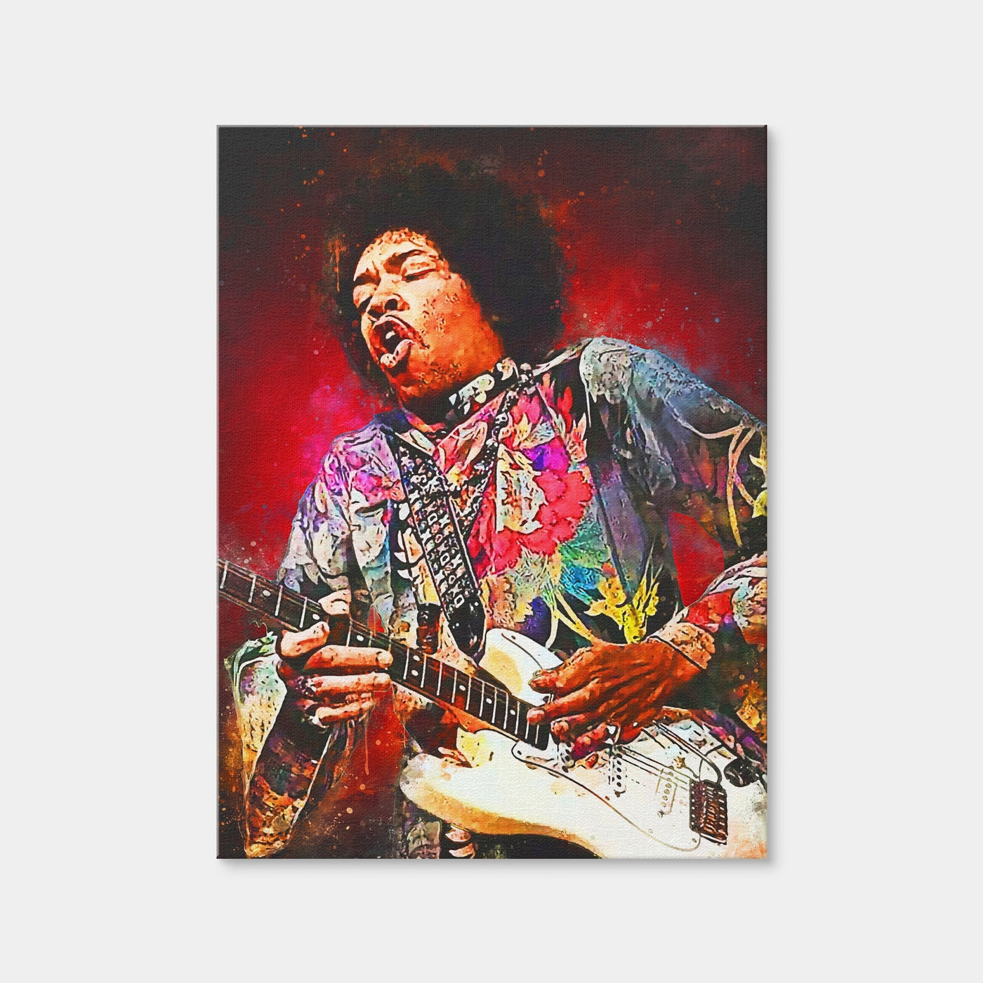 AUTO-MOCKUP WHITE | Jimi Hendrix Rockin | 1 Piece | Gallery Wrap Canvas | group=3x4