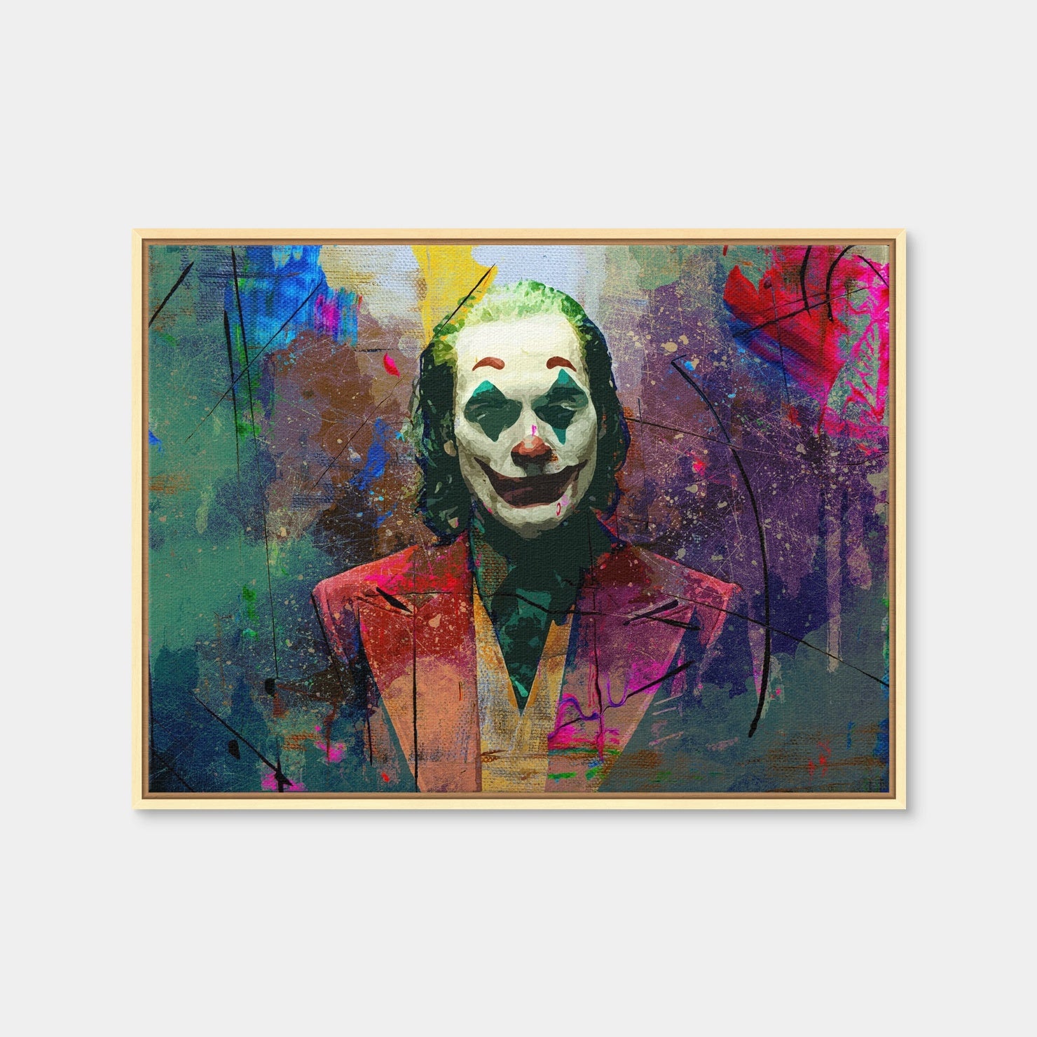 JOKER 油絵アート Joaquin's Joker Wall Art