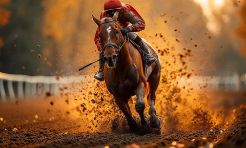 Jockey on horse racing Wall Art