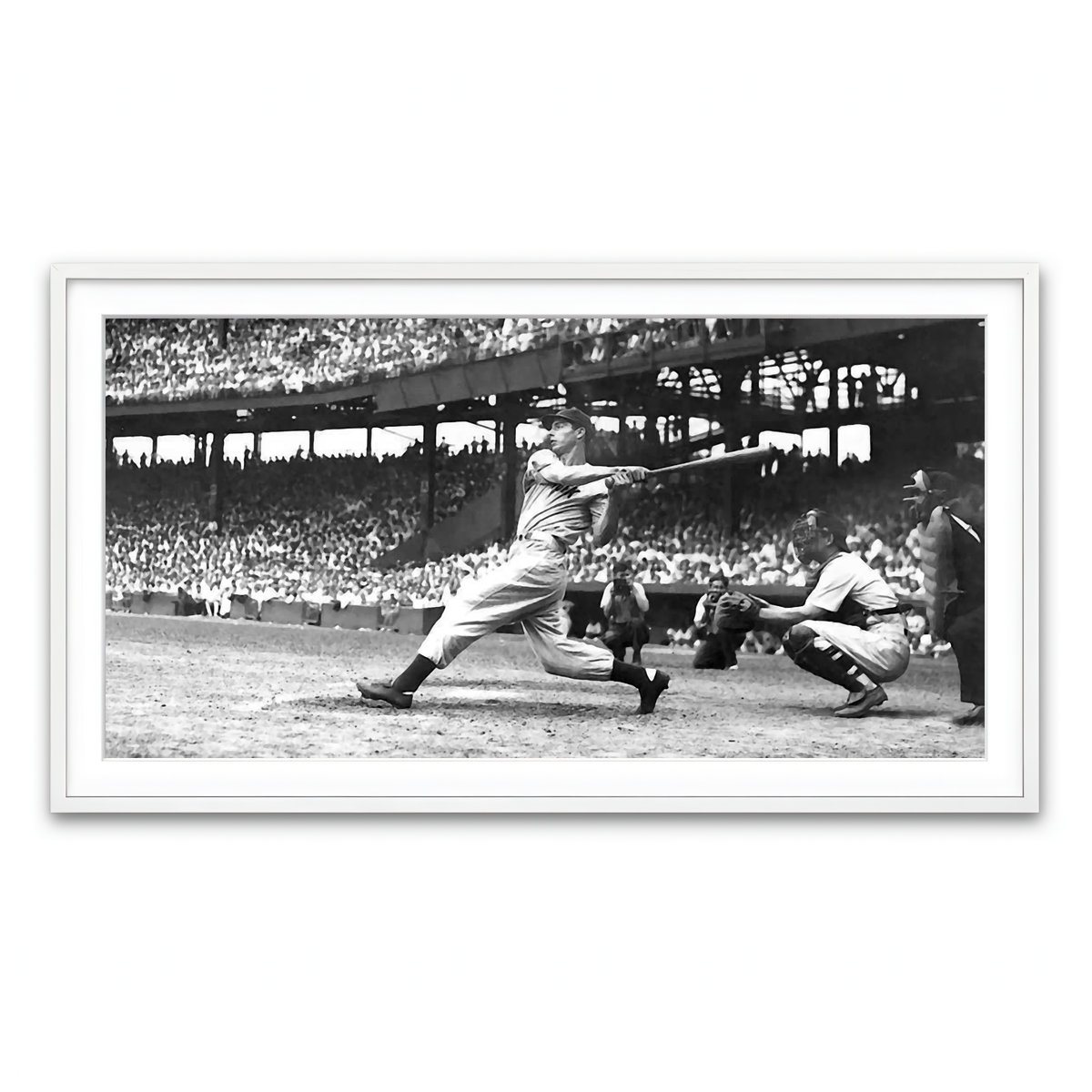 Framed Print 2x1 White