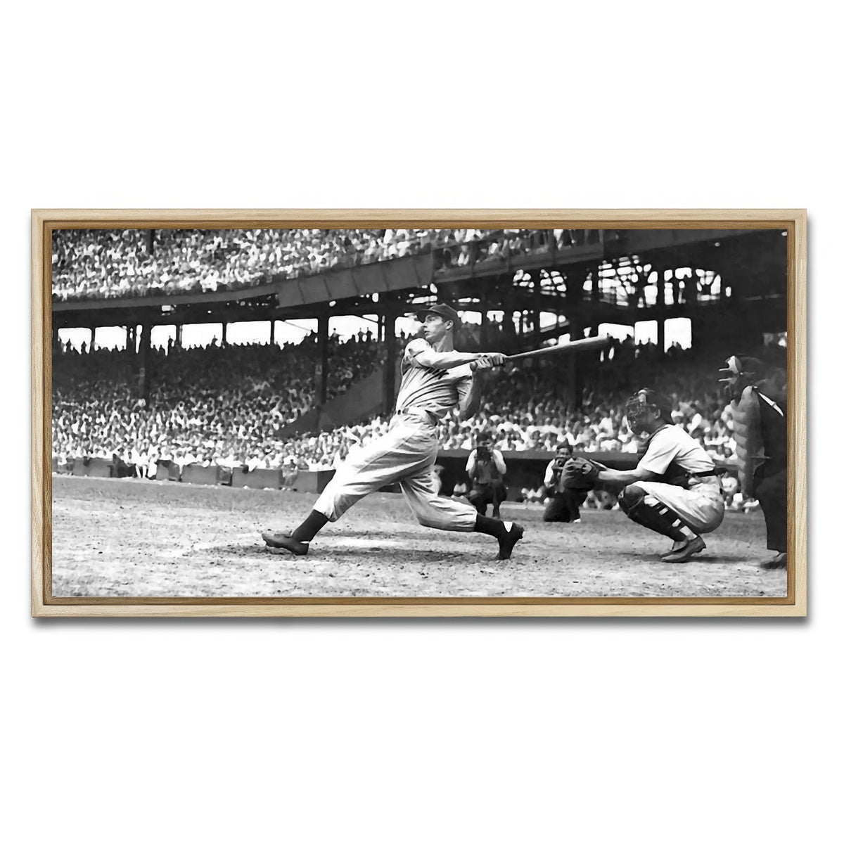 AUTO-MOCKUP WHITE | Joe Dimaggio | 1 Piece | Natural Framed Canvas | group=2x1
