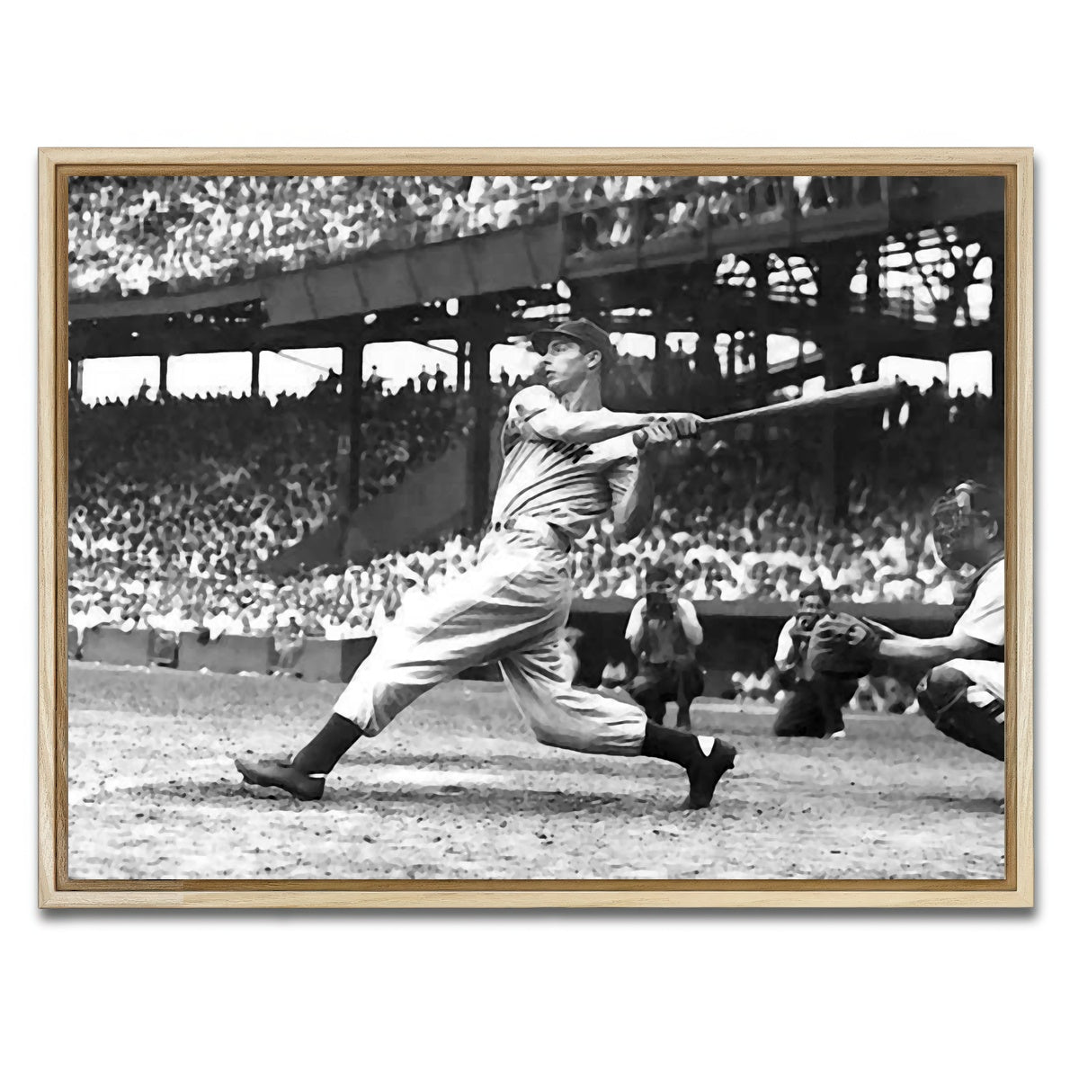 AUTO-MOCKUP WHITE | Joe Dimaggio | 1 Piece | Natural Framed Canvas | group=4x3