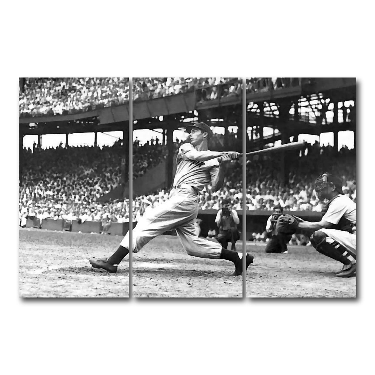 AUTO-MOCKUP WHITE | Joe Dimaggio | 3 Piece | Gallery Wrap Canvas | group=12x24