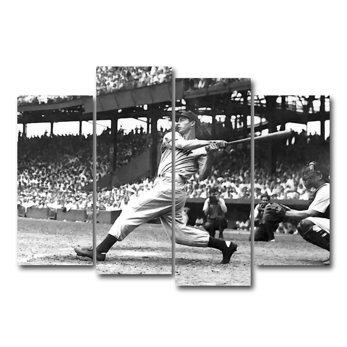 AUTO-MOCKUP WHITE | Joe Dimaggio | 4 Piece | Gallery Wrap Canvas | group=4_normal