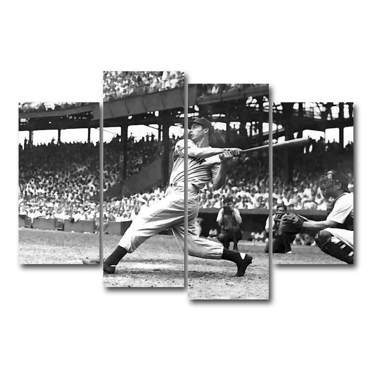 AUTO-MOCKUP WHITE | Joe Dimaggio | 4 Piece | Gallery Wrap Canvas | group=4_short
