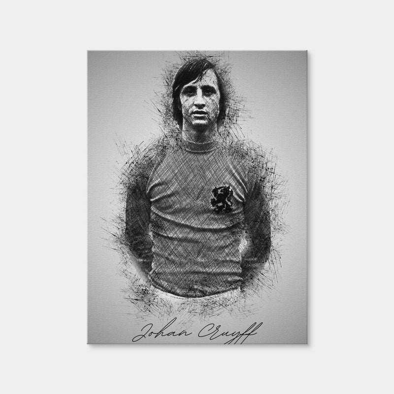 AUTO-MOCKUP WHITE | Johan Cruyff | 1 Piece | Gallery Wrap Canvas | group=3x4