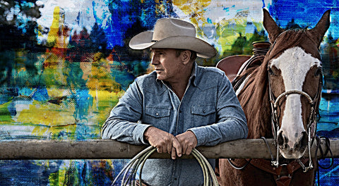 John Dutton & Horse Wall Art